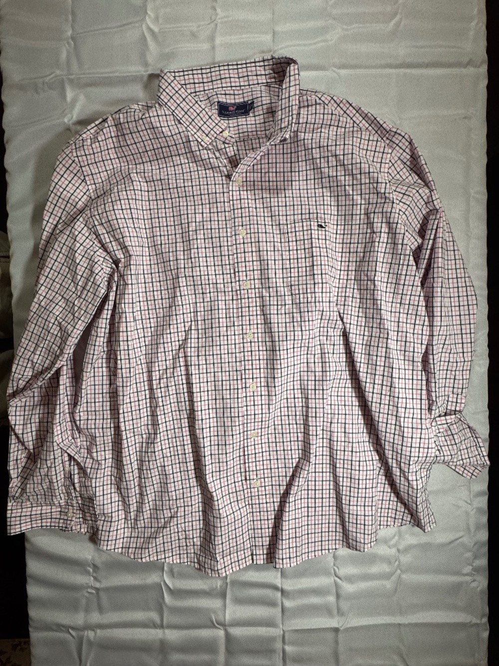 Vineyard Vines Tipsy Turtle Plaid Perfect Wash Poplin Shirt